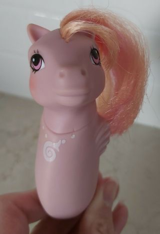 Vintage My Little Pony Mlp G1 Sea Sparkle Baby Wavy Pink Seahorse Hasbro 1986