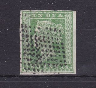 Bc91) India 1854 2a Green,  Sg 31,  Fine With Good Clear Margins