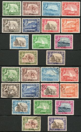 Aden 1939 Kgvi Complete Set Of 11 To 10 Shillings Both & Sets Mm
