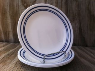 Corelle Dishes Classic Cafe Blue Set Of 4 Small Bread & Butter,  Dessert Plates