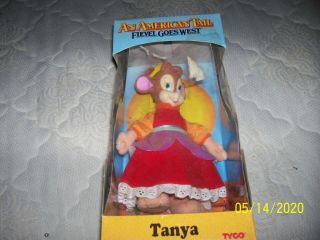 1991 Tyco An American Tail Fievel Goes West Tanya Doll Mib