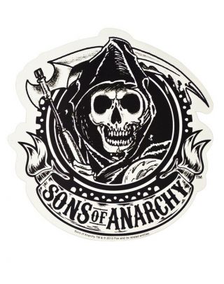 Officially Licensed Sons Of Anarchy Grim Reaper Car Magnet 140mm x 120mm 2