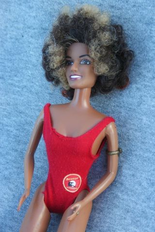 Spice Girl Scary Doll 12 " Black African American Afro Bay Watch Swimsuit