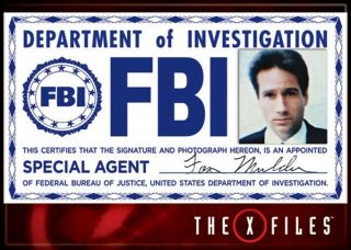 X - Files Mulder Fbi Badge Photo Magnet