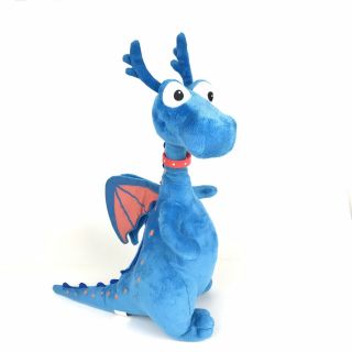 Disney Just Play Doc Mcstuffins Talking Stuffy Dragon 16 " Plush Blue
