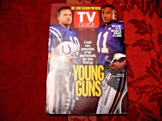 Tv Guide - Sep.  1 - 7,  2001 - " Peyton Manning & Daunte Culpepper " - Vintage