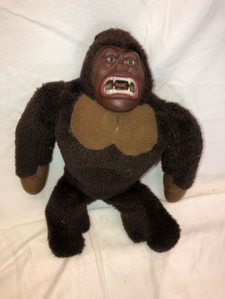 Vintage 1976 Mego King Kong 15 " Plush Doll Stuffed Gorilla Samet And Wells