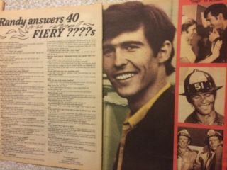 Randolph Mantooth,  Randy,  Two Page Vintage Clipping