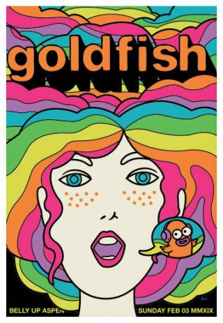 Scrojo Goldfish 2019 Poster Belly Up Aspen Colorado Goldfish_1902