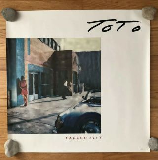 Rare - Toto “fahrenheit”,  Vintage 1986 Poster (from Cbs Records)