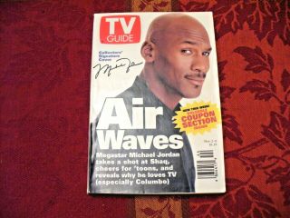 Tv Guide - Nov.  2 - 8,  1996 - Coll.  Signature Cover - " Michael Jordan " - Vintage