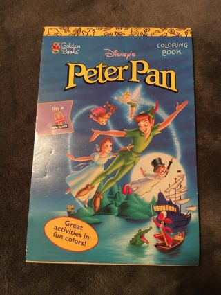 Vintage 1997 Walmart Disney’s Peter Pan Coloring Book Special Edition