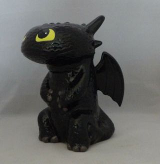 How to Train Your Dragon Toothless Ceramic Coin Bank 9” Black DreamWorks 2