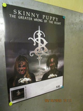 Skinny Puppy Greater Wrong Of The Right Promo Poster 2003 Spv Ryko