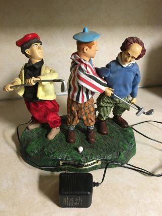 2002 Gemmy Three 3 - Stooges Golf Academy Talking And Slapstick Movement’s