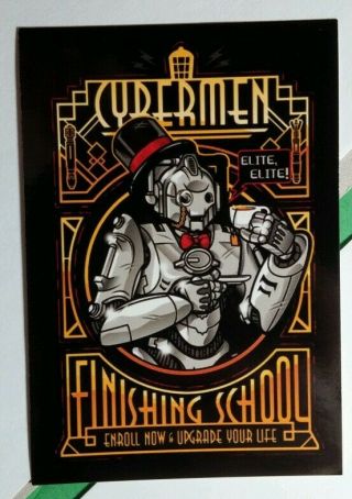 Doctor Who Cybermen Finishing School Robot Tv Sticker