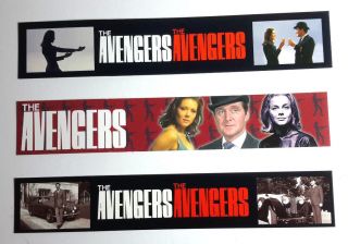 Vintage Avengers Tv Series Set Of 3 Bookmarks From Uk - 8 " Long