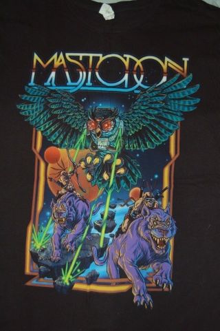 Mastodon 2x Laser Owl Black Shirt