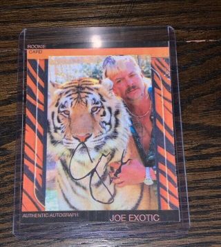 Joe Exotic Autographed Rookie Card Tiger King Reprint