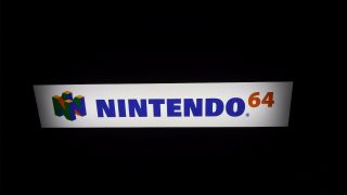 Vintage AUTHENTIC Retail NINTENDO 64 Lighted DISPLAY SIGN N64 Video Games SNES 2