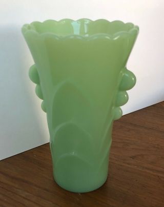 Vintage Fire - King Jadeite Art Deco Vase