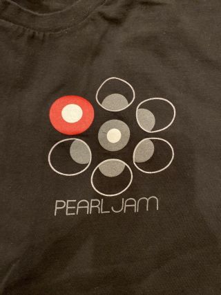 Pearl Jam 2013 Lightning Bolt Tour Black Tee Shirt Size Large