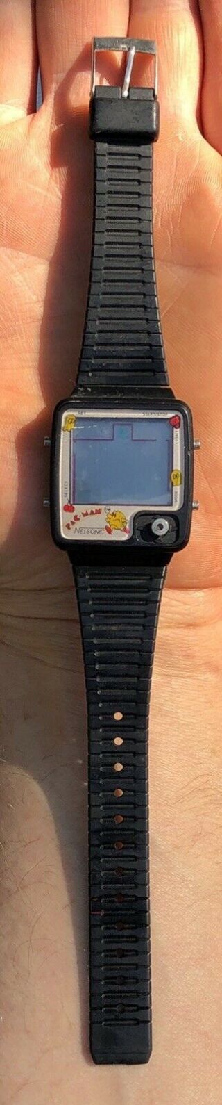 Rare 1980 M Z Berger Nelsonic Bally Midway Pac Man Pacman Game Watch 2