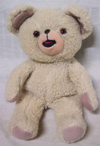 Vintage Snuggle Snuggles Teddy Bear Hand Puppet 14 " Plush Stuffed Animal Toy
