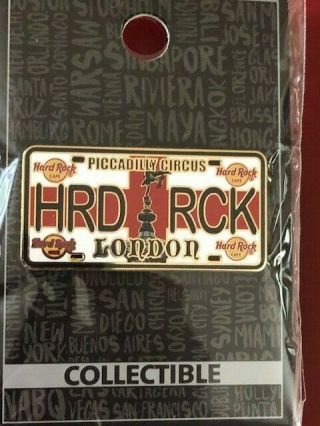 Hard Rock Cafe London Piccadilly Circus Core License Plate Series Pin