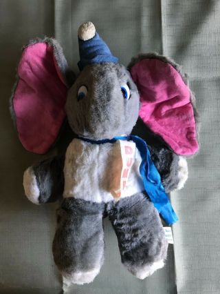 12 " Vintage Dumbo Flying Elephant Disney California Stuffed Toys Animal Plush