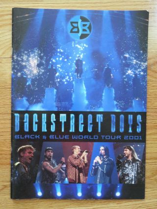 2001 Backstreet Boys Black & Blue World Concert Tour Program