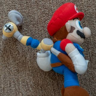 Vintage Mario Sunshine FLUUD Plush Stuffed Doll Nintendo BD&A 3