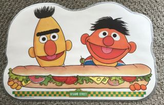 EXC ORIG 3 SESAME STREET 1981 - 82 PLAYTIME PLACEMATS ERNIE & BERT,  THE MUPPETS, 2