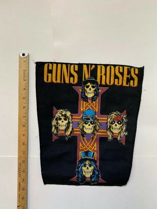 Vintage 1980s Guns N Roses Patch Heavy Metal Rock And Roll Punk Retro