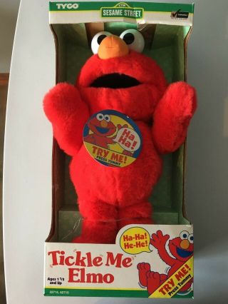 Tyco Tickle Me Elmo Doll 1996 Vintage Sesame Street