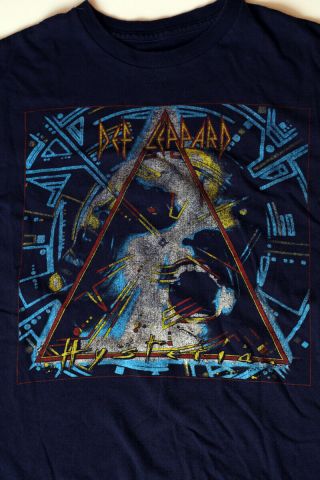 Def Leppard Hysteria Concert Tour 1987 - 1988 T - Shirt Sz.  Medium