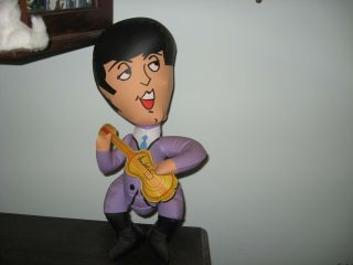 Beatles Vintage 1965 Paul McCartney Inflatable Blow Up Figure Doll Lux Soap 3