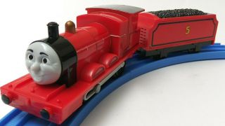 Talking James Thomas & Friends Trackmaster Motorized Train 2009 Mattel
