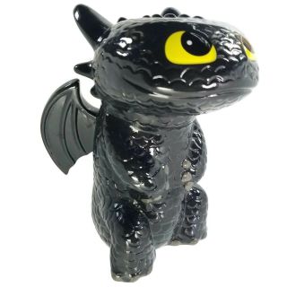 Rare 2016 How To Train Your Dragon 2 Toothless 8 " Ceramic Coin Bank With Stopper