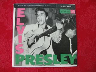Elvis Presley RCA Victor 45RPM w/Jacket EPA - 747 Blue Suede Shoes Tutti Fruitti 2