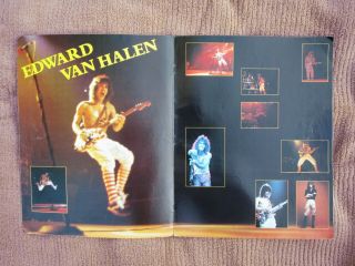 Van Halen Live tour program programme Book 3