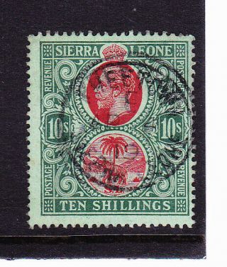Sierra Leone 1912/21 10/ - Watermark Multi Ca Fine
