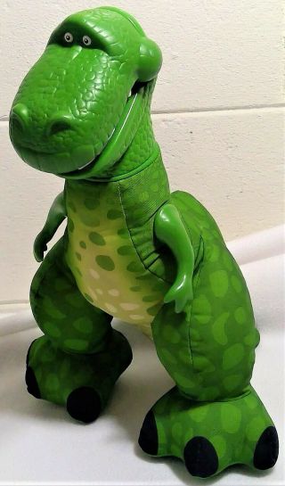 T - Rex Plush Fisher Price Mattel Toy Story 14 " Green Dinosaur Stuffed Animal L20