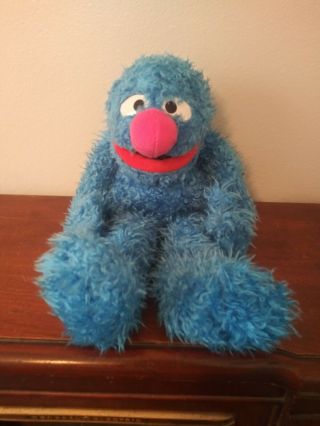 Grover Hand Puppet Fisher Price Sesame Street Blue Monster Full Body Plush 18 "