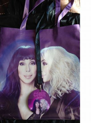 Rare Cher Tour Book,  Bag & Vip Lanyard - Here We Go Again Tour