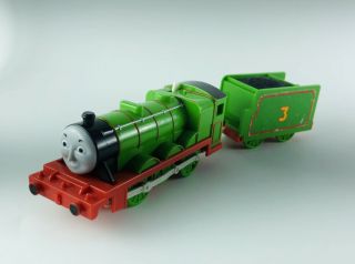 Henry & Tender 2pc Trackmaster Motorized Engine Thomas & Friends Mattel