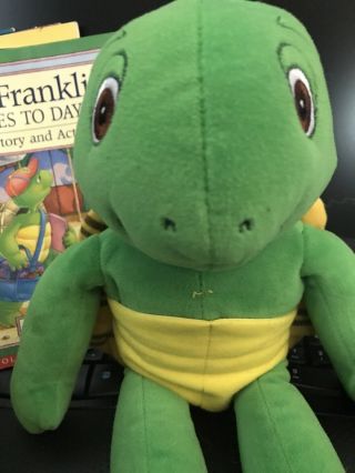Franklin The Turtle Kid Power Talking 14” Plush Nelvana Turtle No Hat & 7 Books 2