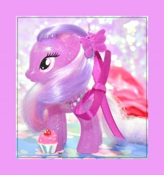 ❤️my Little Pony Mlp G4 Rare Brushable Wysteria Glitter Pinkie Pie 