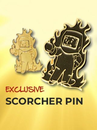 Fallout Perk Pin " Scorcher " Lootcrate Gaming Crate 16 Exclusive Collectible