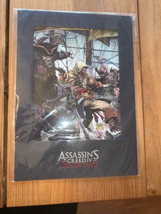 Assassins Creed Iv Black Flag Limited Edition Cel Art.  Exclusively For Gamestop